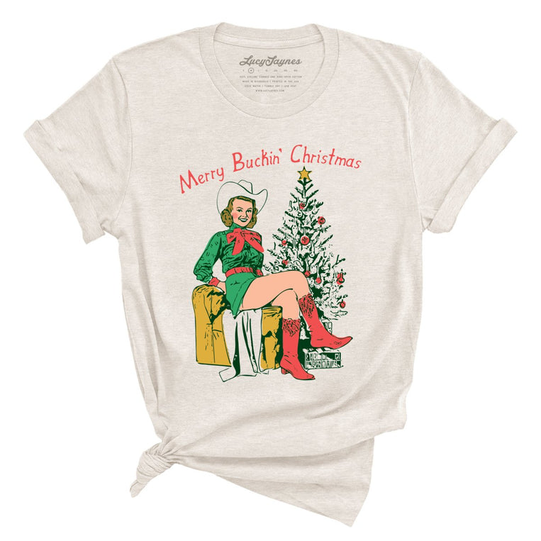 Merry Buckin' Christmas Graphic Tee