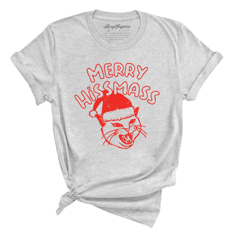 Merry Hissmass Graphic Tee - Athletic Heather