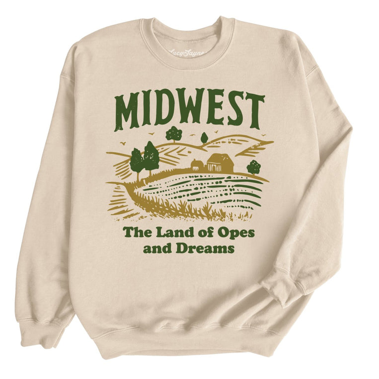 Midwest Land of Opes and Dreams Graphic Sweatshirt