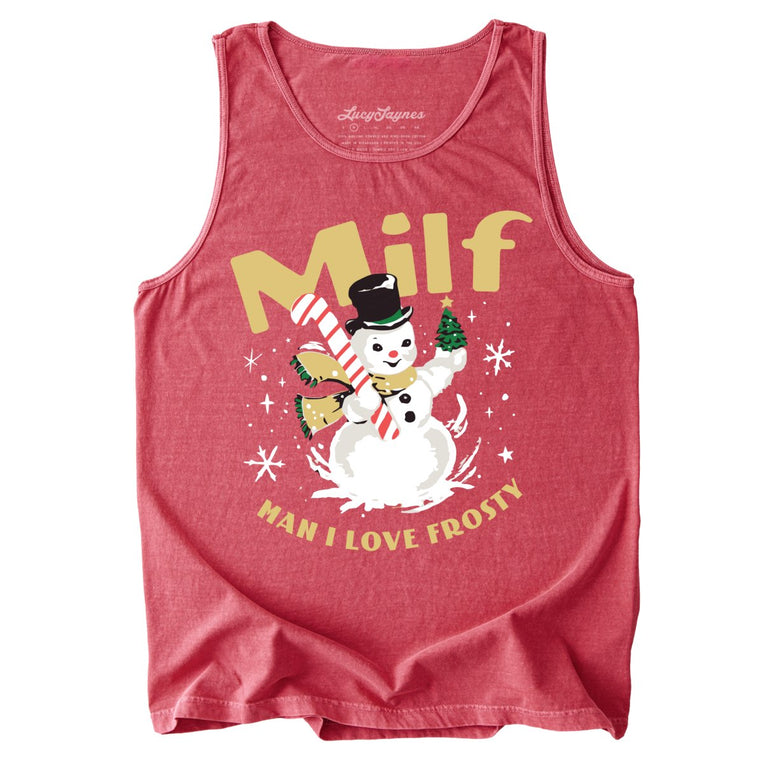 Man I Love Frosty Comfort Colors Graphic Tank Top