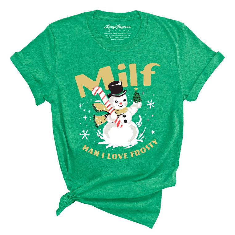 Man I Love Frosty Graphic Tee - Heather Kelly