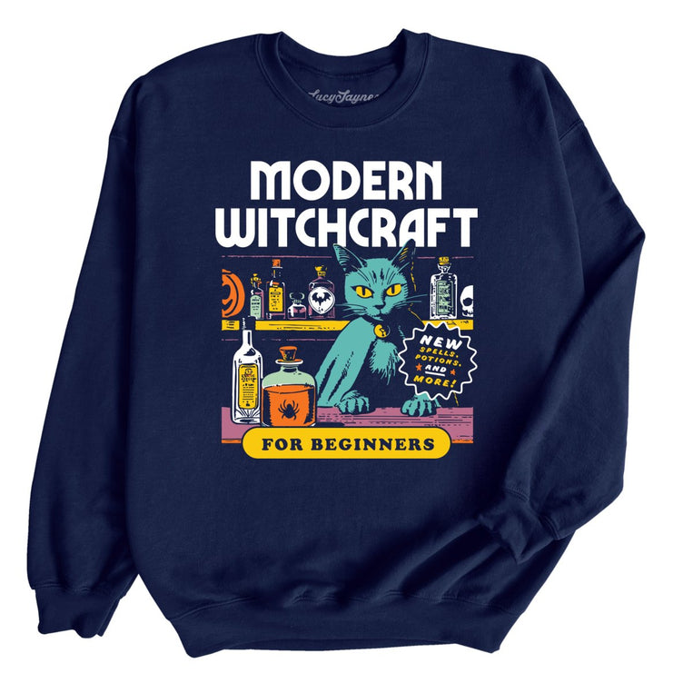 Modern Witchcraft Graphic Sweatshirt - Navy