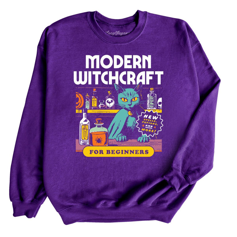 Modern Witchcraft Graphic Sweatshirt - Purple