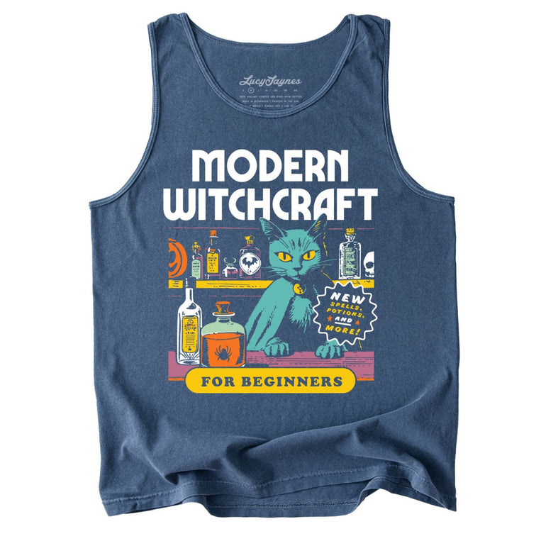 Modern Witchcraft Comfort Colors Graphic Tank Top - Denim