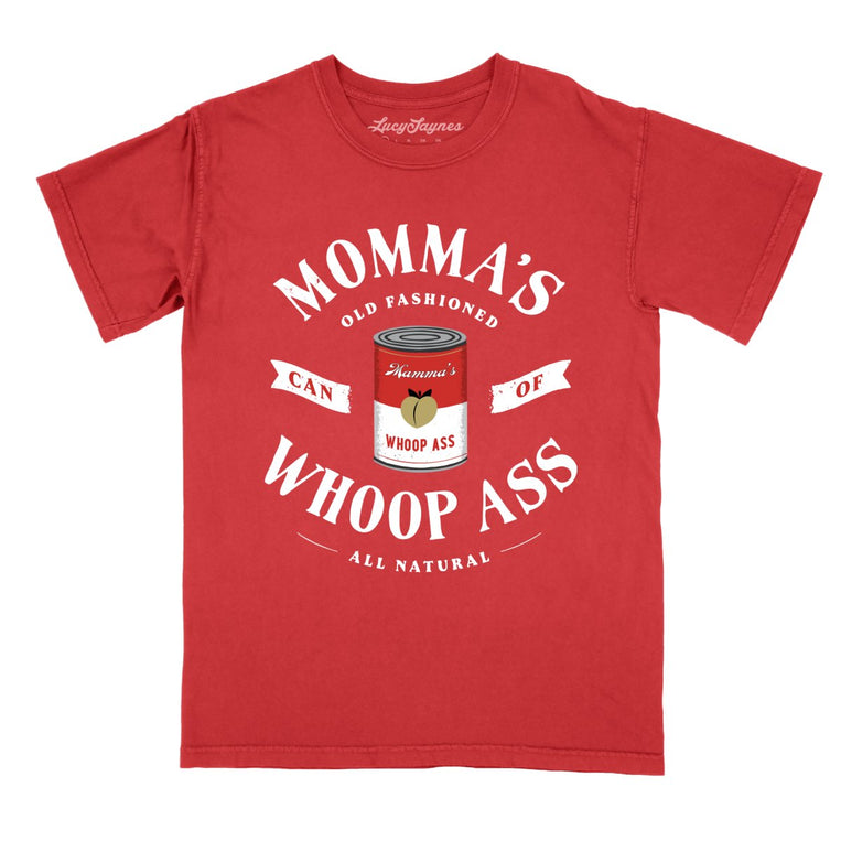 Momma's Can Of Whoop Ass Comfort Colors Graphic Tee