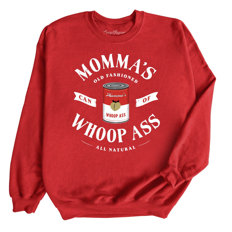 Momma's Can Of Whoop Ass Graphic Sweatshirt