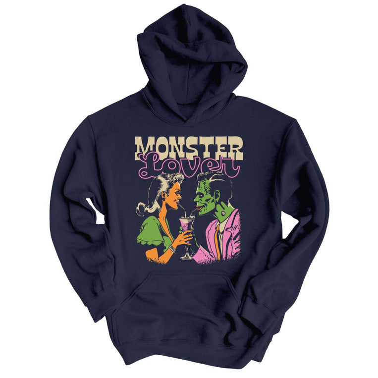Monster Lover Graphic Hoodie - Classic Navy