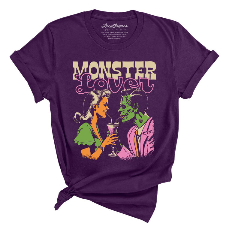 Monster Lover Graphic Tee - Team Purple