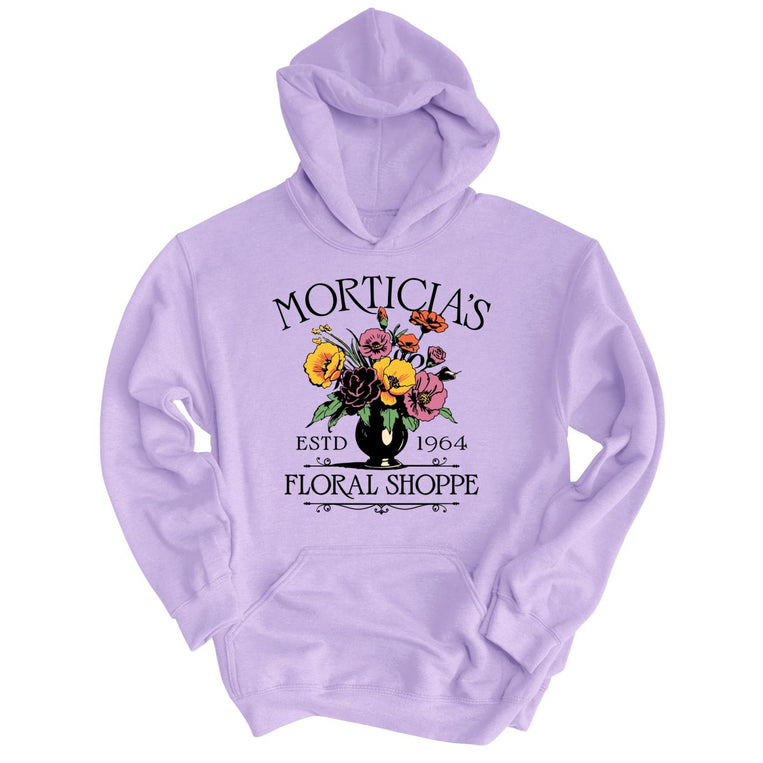 Morticia's Floral Shoppe Graphic Hoodie - Lavender