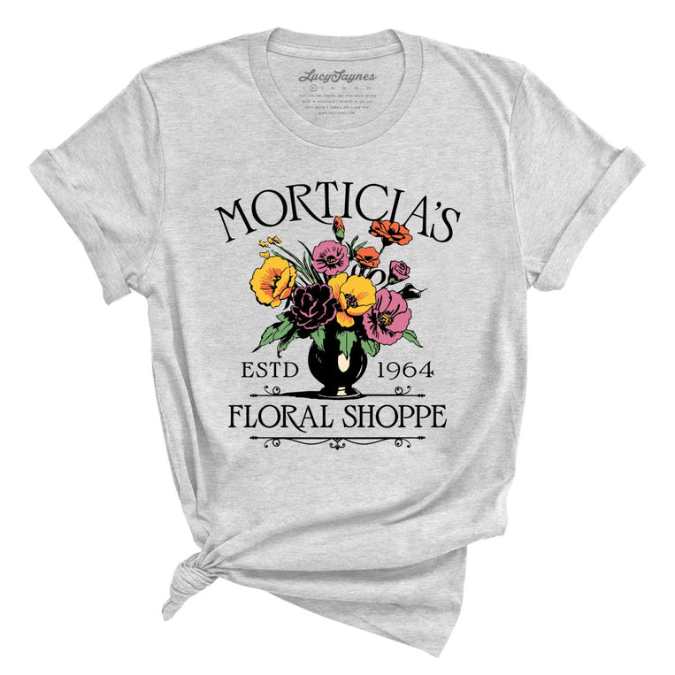 Morticia's Floral Shoppe Graphic Tee - Athletic Heather