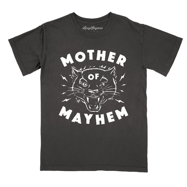 Mother Of Mayhem Comfort Colors Graphic Tee - Pepper
