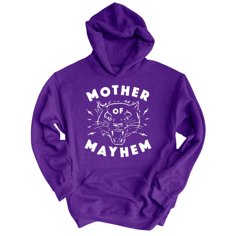 Mother Of Mayhem Graphic Hoodie - Purple