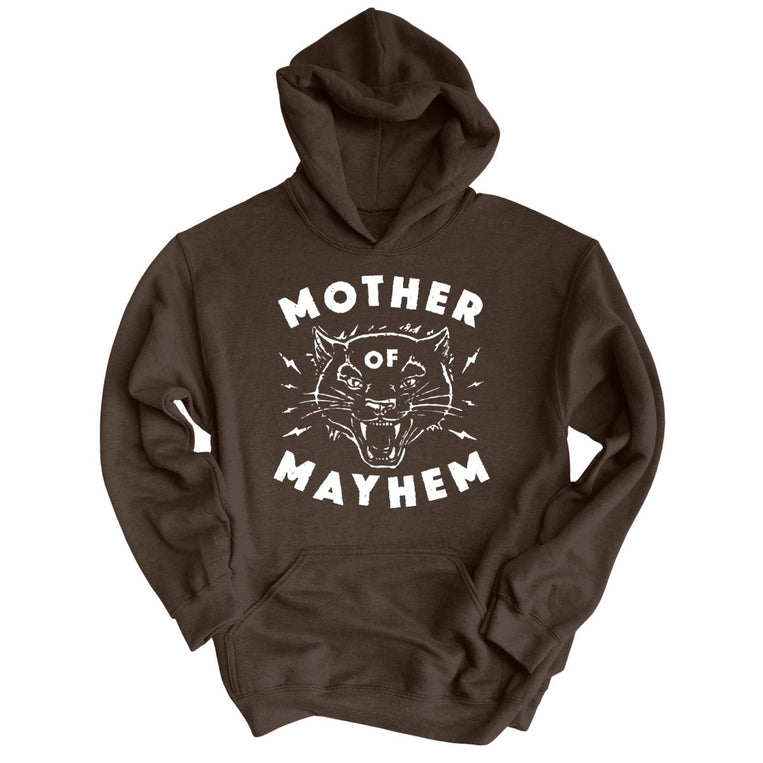 Mother Of Mayhem Graphic Hoodie - Dark Chocolate