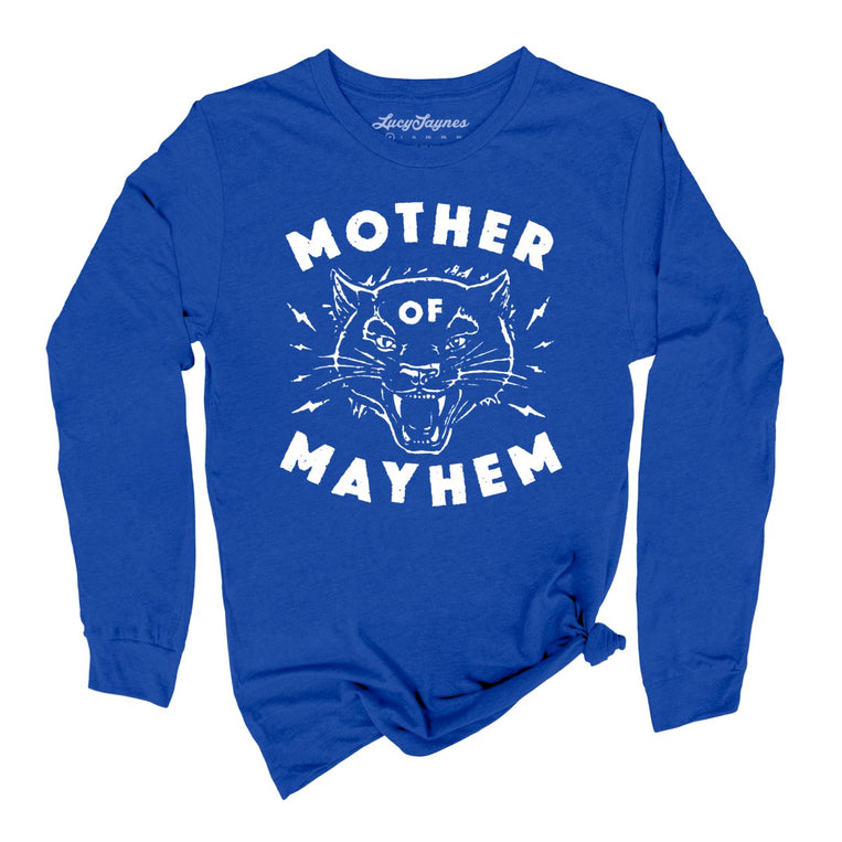 Mother Of Mayhem Graphic Long Sleeve Tee - True Royal