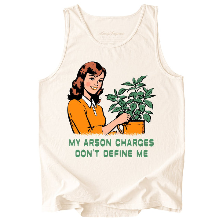 My Arson Charges Don't Define Me Comfort Colors Tank Top