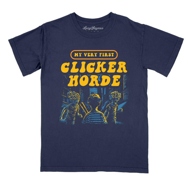 My Very First Clicker Horde Comfort Colors Graphic Tee - True Navy