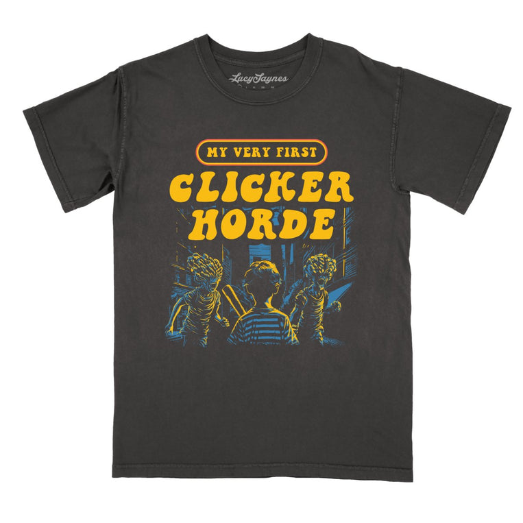My Very First Clicker Horde Comfort Colors Graphic Tee - Pepper