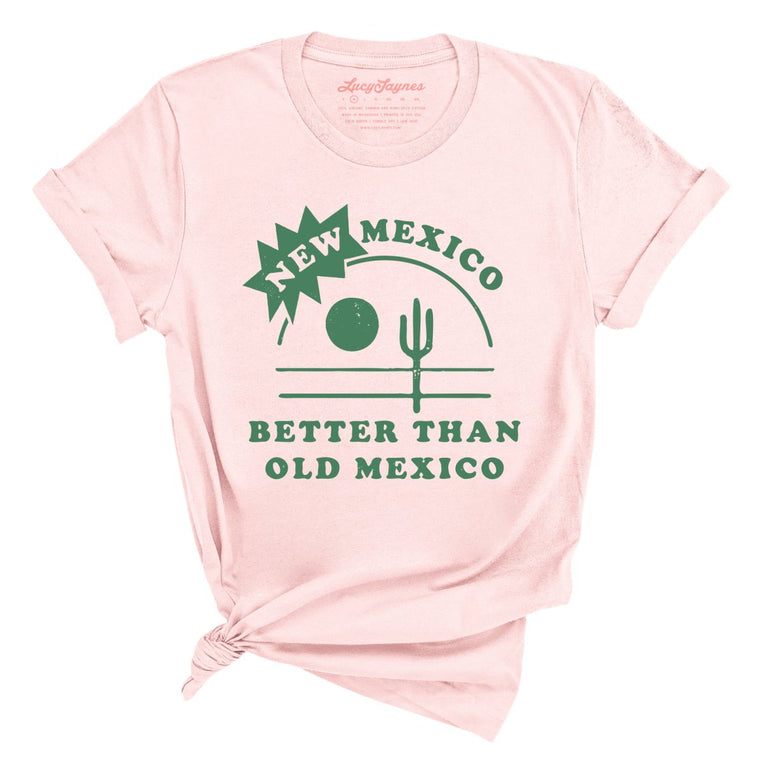 New Mexico Better Than Old Mexico Graphic Tee - Soft Pink