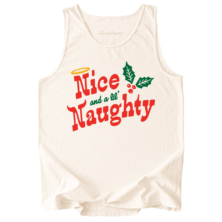 Nice and a Lil' Naughty Comfort Colors Graphic Tank Top
