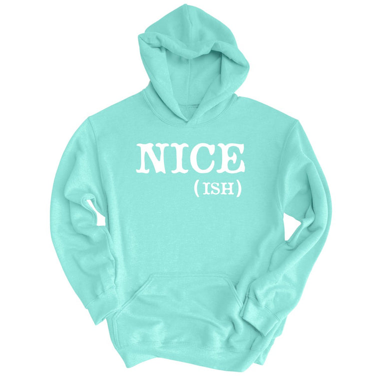 Nice Ish Graphic Hoodie - Mint