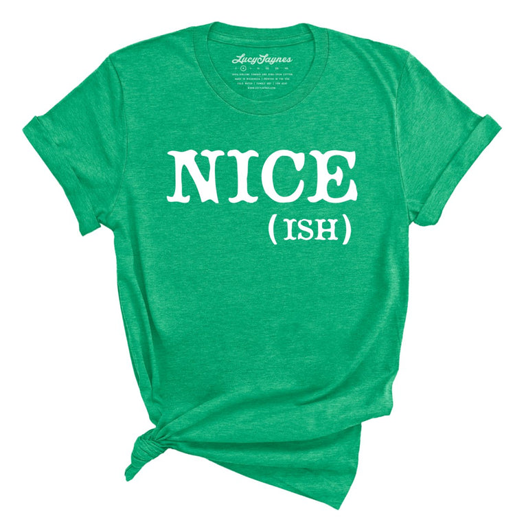Nice Ish Graphic Tee - Heather Kelly