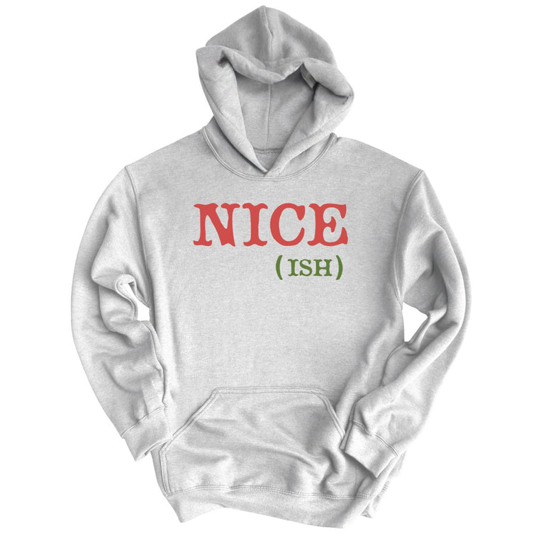 Nice Ish Graphic Hoodie - Grey Heather