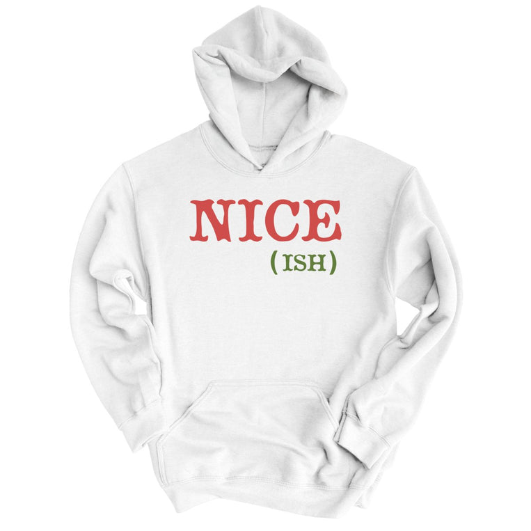 Nice Ish Graphic Hoodie - White