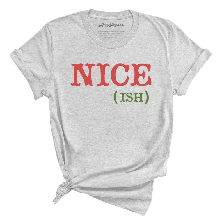 Nice Ish Graphic Tee - Athletic Heather