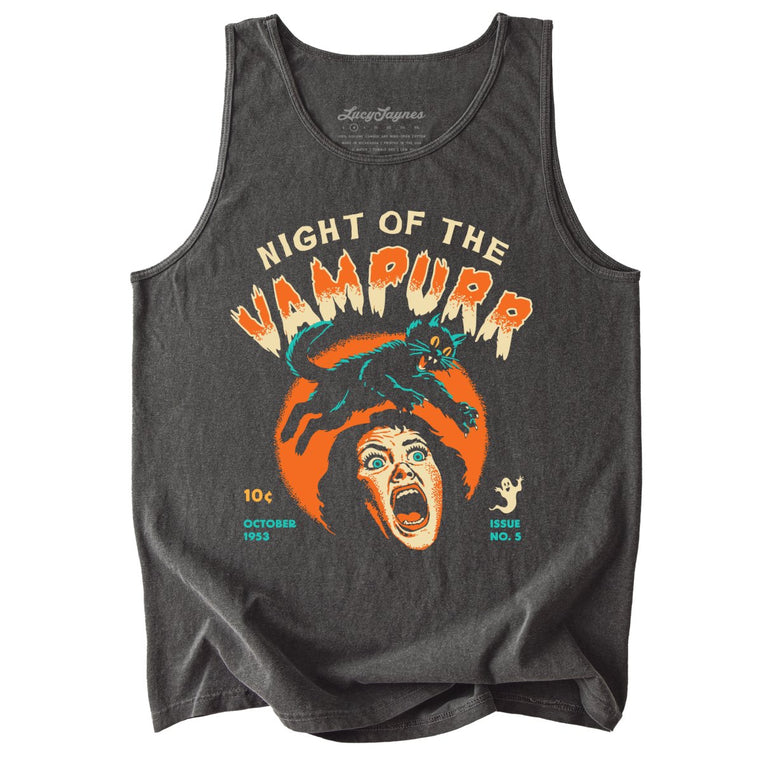 Night Of The Vampurr Comfort Colors Graphic Tank Top