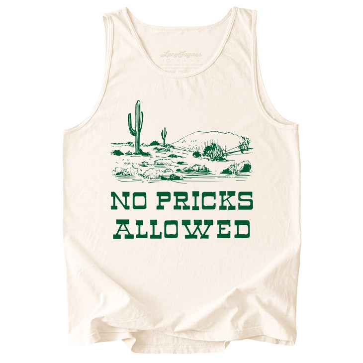 No Pricks Allowed Comfort Colors Tank Top
