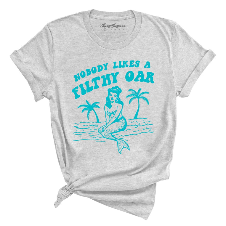 Nobody Likes A Filthy Oar Graphic Tee - Athletic Heather