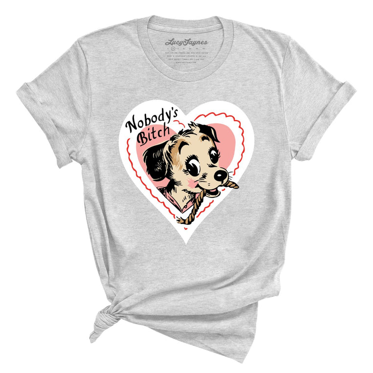 Nobody's Bitch Graphic Tee - Athletic Heather
