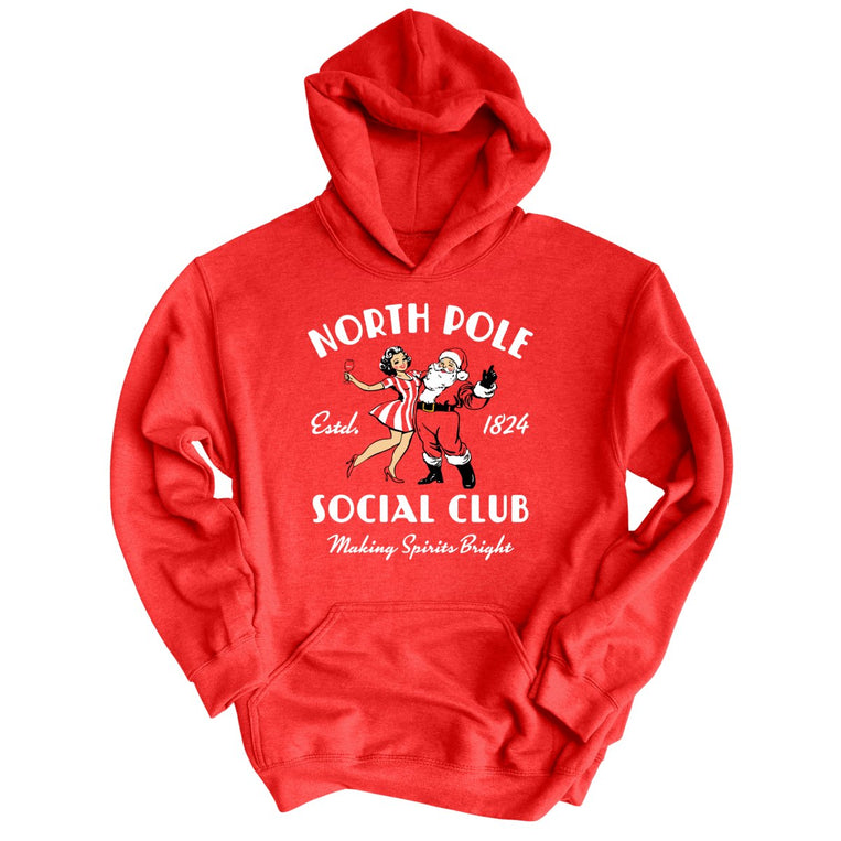 North Pole Social Club Graphic Hoodie - Red