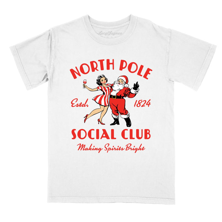 North Pole Social Club Comfort Colors Tee