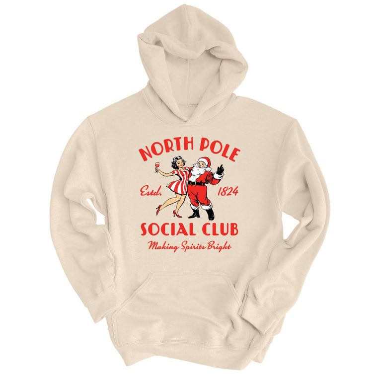 North Pole Social Club Graphic Hoodie - Sand