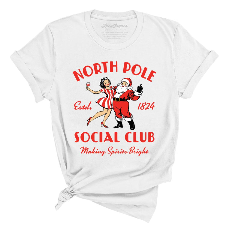 North Pole Social Club Graphic Tee - White