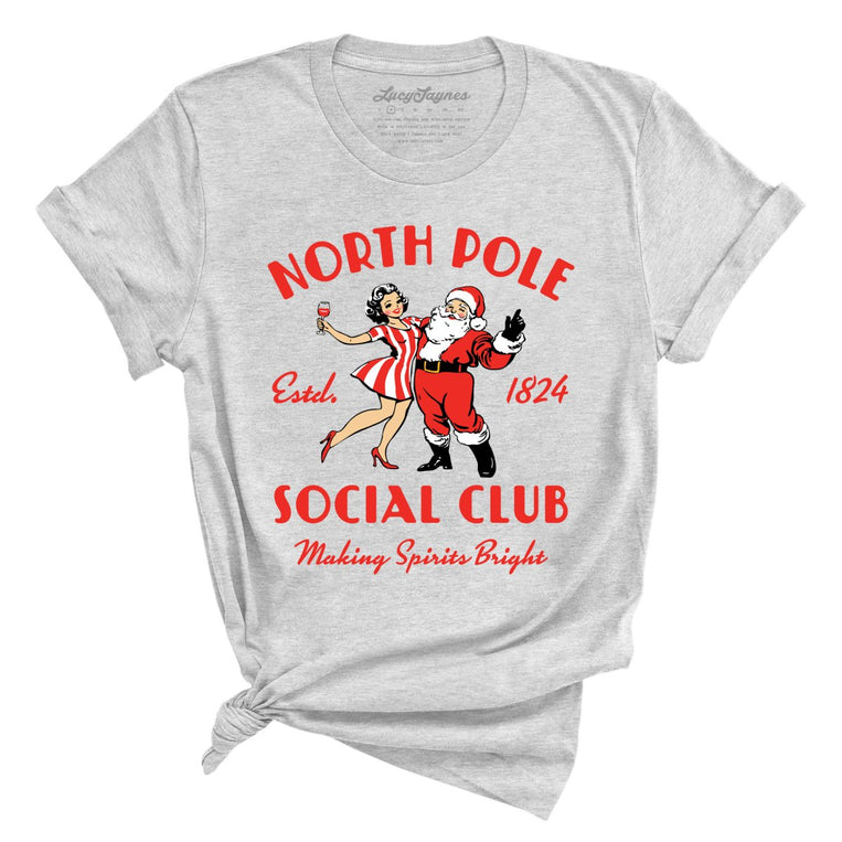 North Pole Social Club Graphic Tee - Athletic Heather