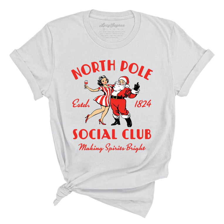 North Pole Social Club Graphic Tee - Silver