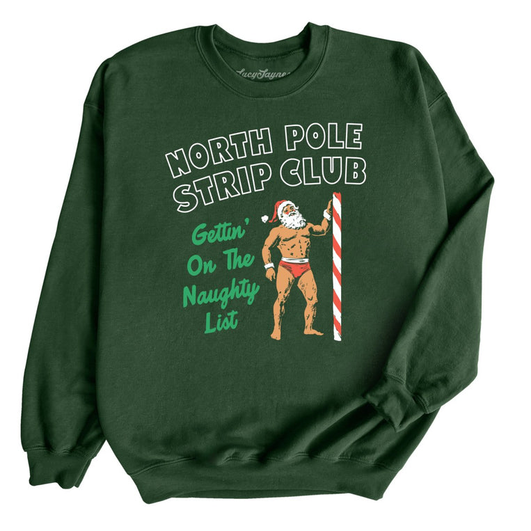 North Pole Strip Club Graphic Sweatshirt