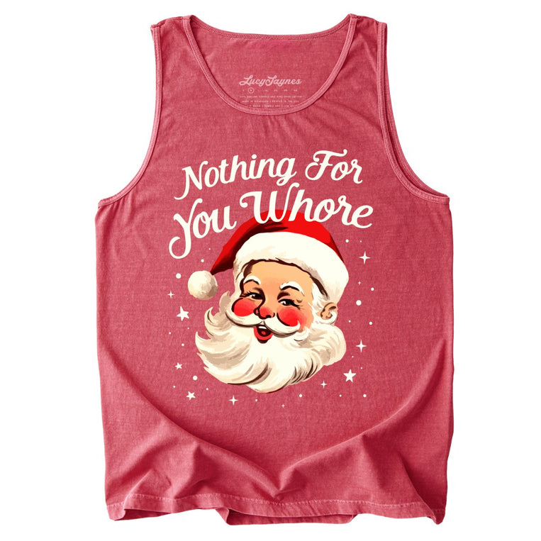 Nothing For You Comfort Colors Graphic Tank Top - Crimson