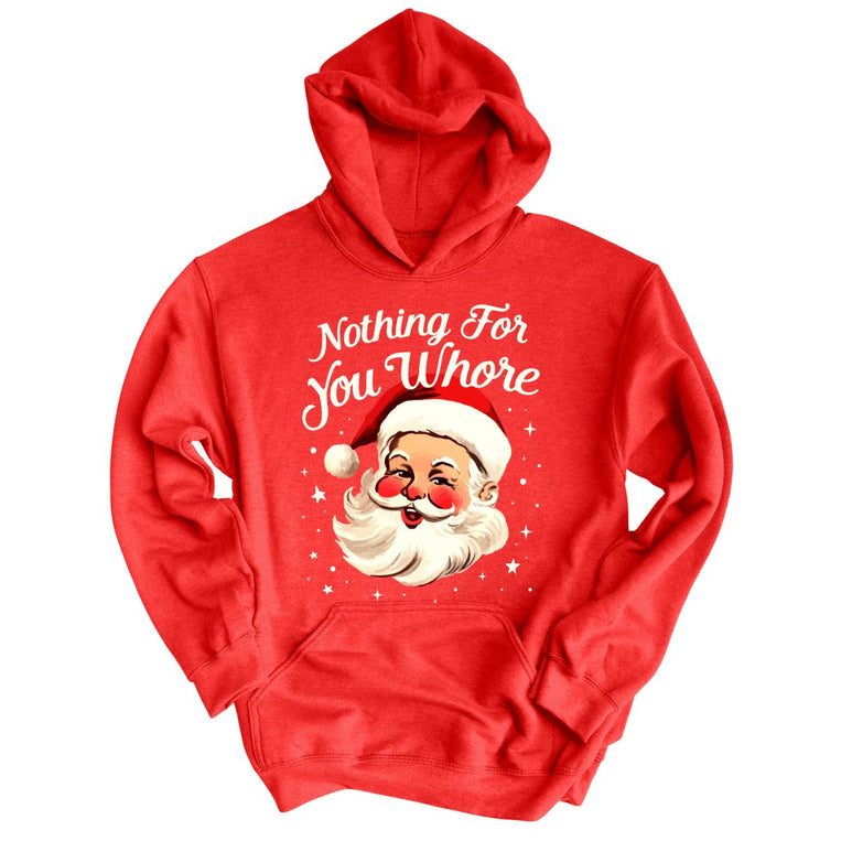 Nothing For You Graphic Hoodie - Red