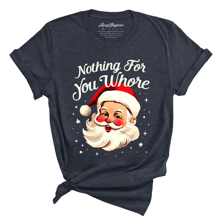 Nothing For You Graphic Tee - Heather Midnight Navy