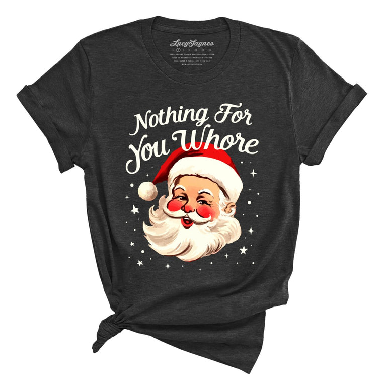 Nothing For You Graphic Tee - Dark Grey Heather