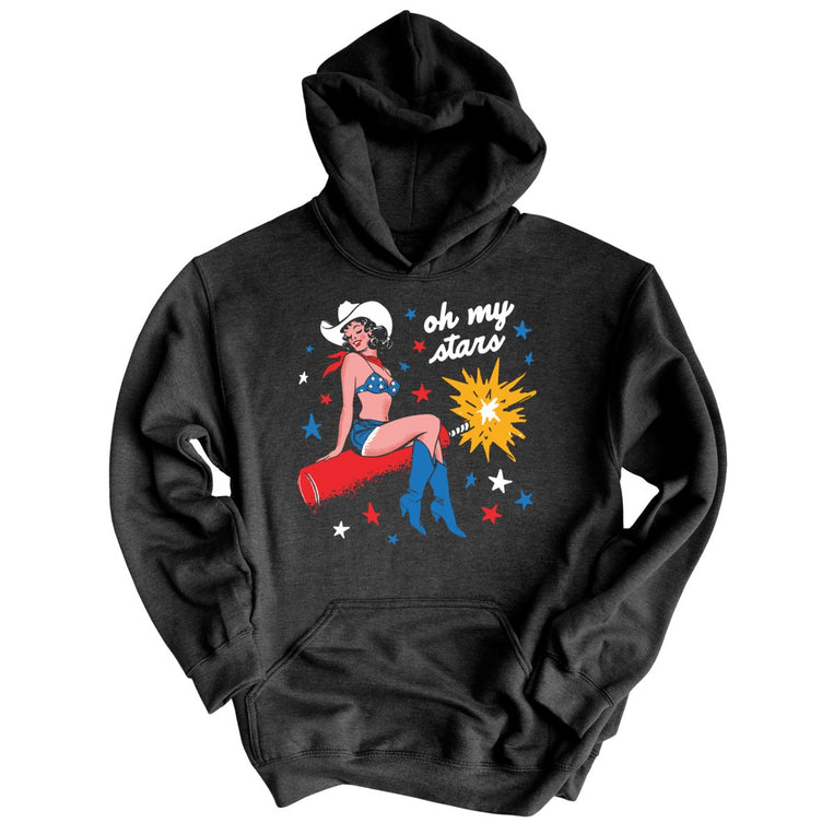 Oh My Stars Graphic Hoodie - Charcoal Heather