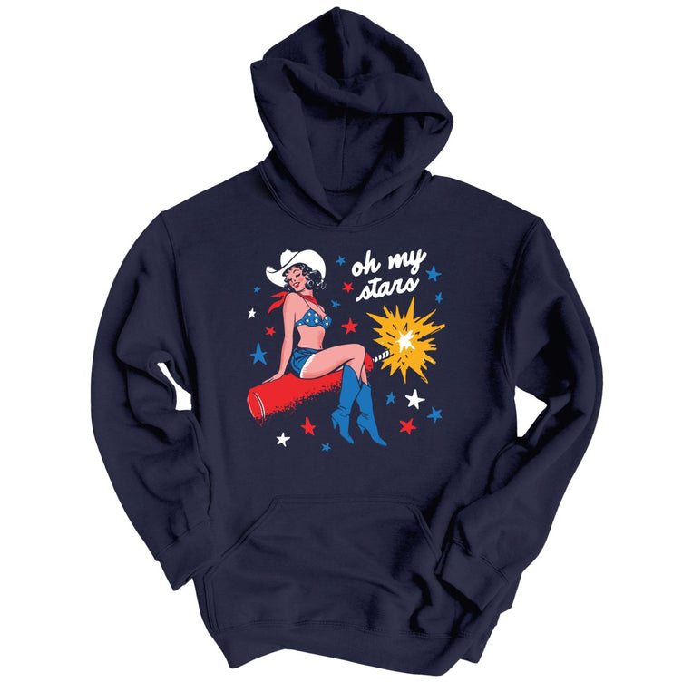 Oh My Stars Graphic Hoodie - Classic Navy