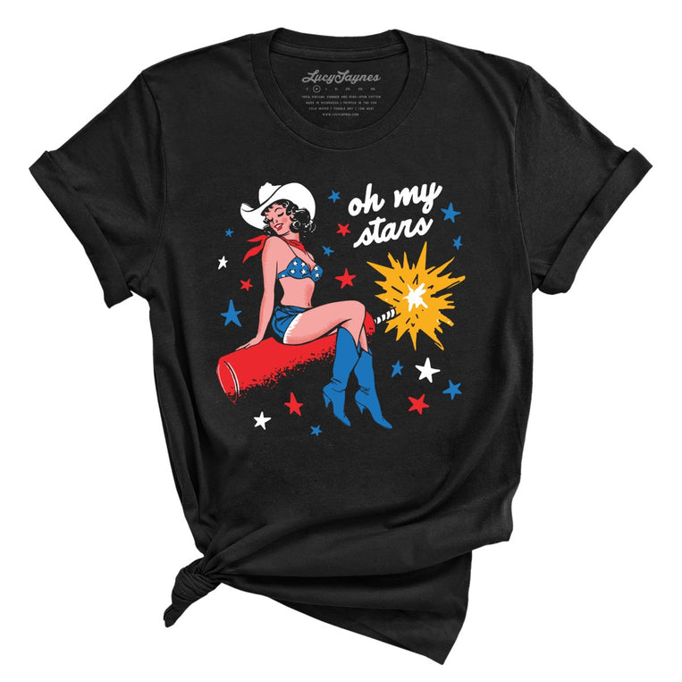 Oh My Stars Graphic Tee - Black