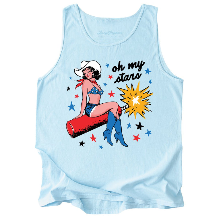 Oh My Stars Comfort Colors Graphic Tank Top