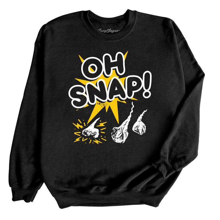Oh Snap Graphic Sweatshirt - Black