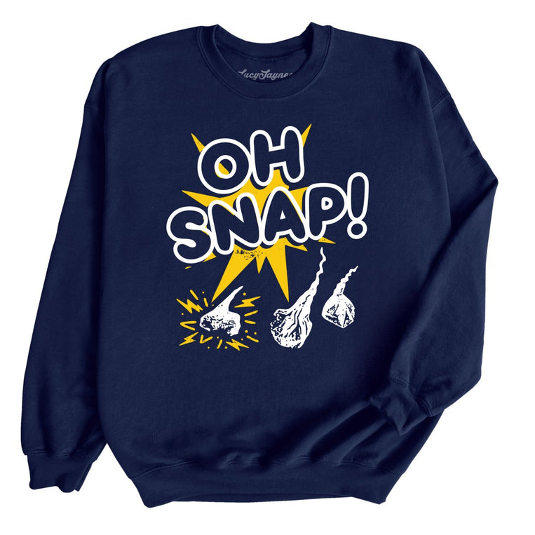 Oh Snap Graphic Sweatshirt - Navy