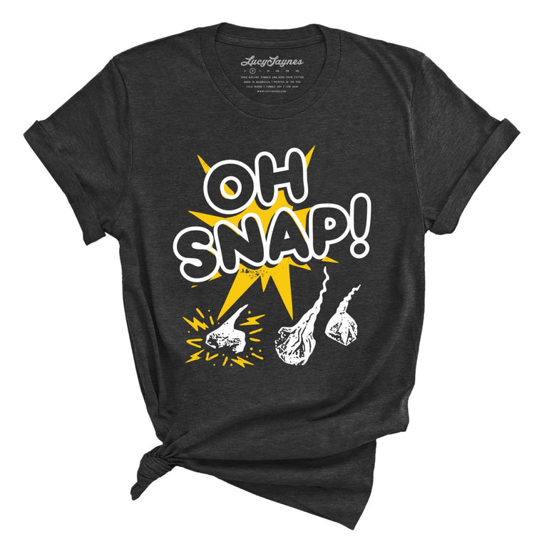Oh Snap Graphic Tee - Dark Grey Heather